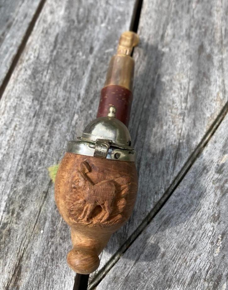 VINTAGE OUDE PIJP, Verzamelen, Rookartikelen, Aanstekers en Luciferdoosjes, Zo goed als nieuw, (Water)pijp, Ophalen of Verzenden