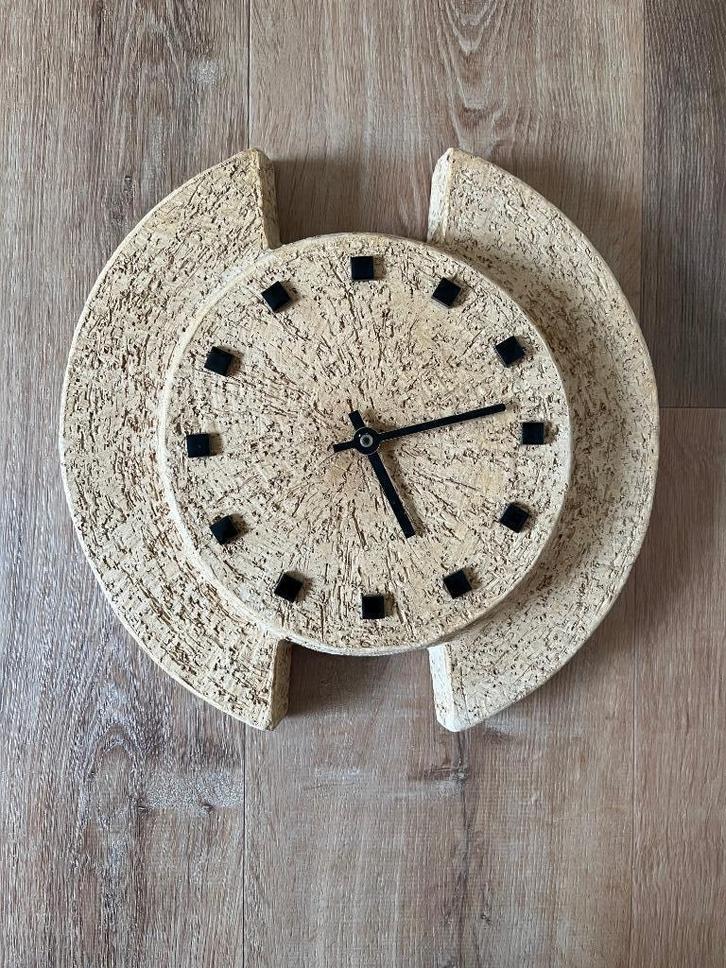 Vintage 60er jaren Design Keramiek Wandklok, Antiek en Kunst, Antiek | Keramiek en Aardewerk, Ophalen of Verzenden