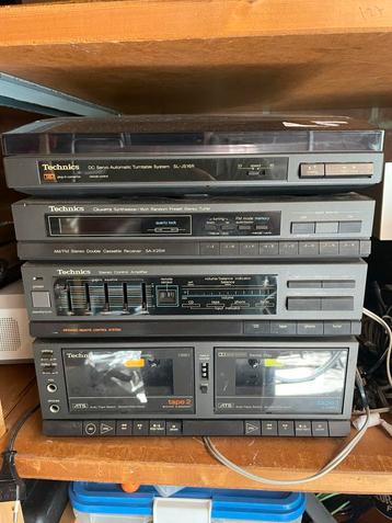 Technics Stereo Set - Platenspeler, Tuner, Versterker, Deck beschikbaar voor biedingen