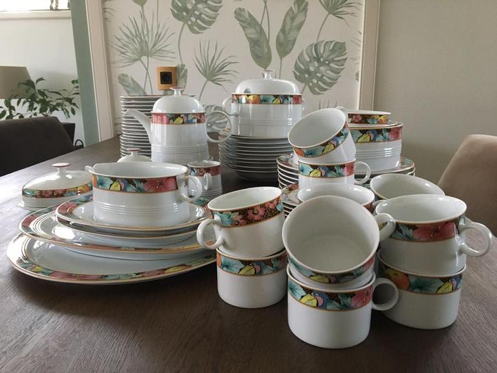Friesland Germany porselein servies | Jeverland Rio, Huis en Inrichting, Keuken | Servies, Gebruikt, Compleet servies, Overige stijlen