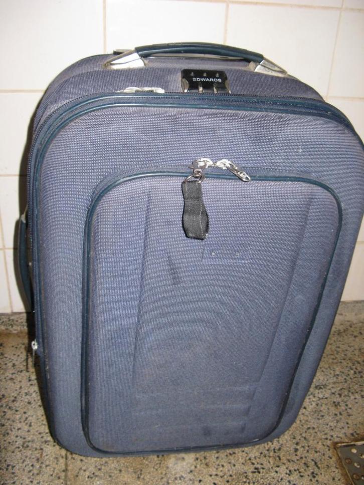 Edwards stevige rolkoffer middelgroot verstelbaar, Sieraden, Tassen en Uiterlijk, Koffers, Gebruikt, Overige materialen, 50 tot 60 cm