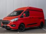 Ford Transit Custom 300 2.0 TDCI L2H2 | 2x schuifdeur | Trek, Auto's, Bestelauto's, Voorwielaandrijving, Gebruikt, Zwart, 4 cilinders