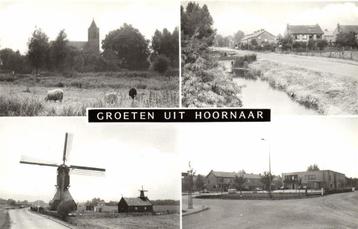 Groeten uit Hoornaar - 4 afb dorpsgezichten - ongelopen beschikbaar voor biedingen