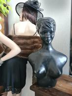 vintage zwarte dames paspop torso met hoofd, Verzamelen, Ophalen of Verzenden, Huis en Inrichting
