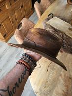 Leren cowboy hoed, Gedragen, Hoed, Ophalen, 57 cm (M, 7⅛ inch) of minder