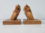 Boekensteunen van hout - uilen, Ophalen of Verzenden