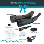 NOCOEX - Spotting Scope - Waterdicht - HD Optiek - 25-75x100, Ophalen of Verzenden, Nieuw, Achtergrond