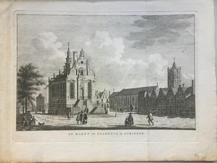 Schiedam, Bendorp, 1793., Antiek en Kunst, Kunst | Etsen en Gravures, Verzenden