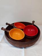 Vintage EMSA snackset jaren 70 4 delig *eureka*, Verzamelen, Retro, Ophalen of Verzenden, Huis en Inrichting