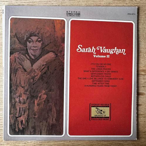 Sarah Vaughan Volume II Archive Of Folk & Jazz Vinyl LP 1973, Cd's en Dvd's, Vinyl | Jazz en Blues, Zo goed als nieuw, Jazz, 1960 tot 1980