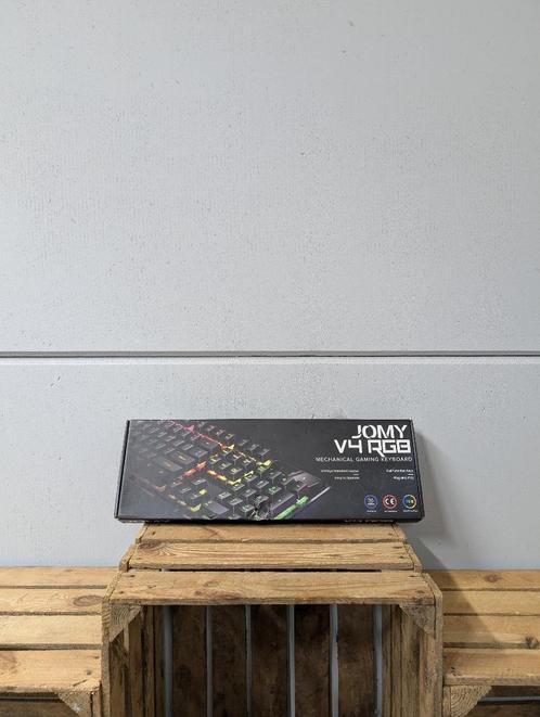 jomy v4 rgb gaming toetsenbord, Computers en Software, Toetsenborden, Nieuw, Qwerty, Bedraad, Gaming toetsenbord, Ophalen of Verzenden
