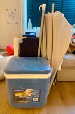 Koelbox, parasol en klapstoel chroom, Ophalen of Verzenden, Zo goed als nieuw, Koelelement