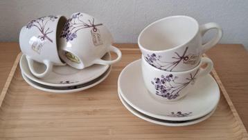 4 kop en schotels Jet ter Steege - Elderberry - ( veenbes)  beschikbaar voor biedingen