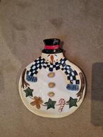 Leuke Kerstschaal met Sneeuwman, Gebruikt, Keramiek, Ophalen of Verzenden, Schaal of Schalen