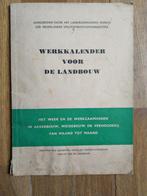 werkkalender voor de landbouw 1950 18:45, Gelezen, Ophalen of Verzenden