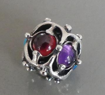 Trollbeads WIJSHEID met 5 (half) EDELSTENEN beschikbaar voor biedingen