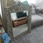 Mooie groote brocante doorleefde spiegel., Huis en Inrichting, Ophalen of Verzenden, Zo goed als nieuw, Rechthoekig, Minder dan 100 cm