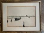 Schilderij Bart Peizel Zicht op Woudrichem 1931, Ophalen of Verzenden