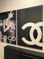Chanel - Plexiglas schilderij 60x90, Huis en Inrichting, Woonaccessoires | Schilderijen, Tekeningen en Foto's, Schilderij, Ophalen of Verzenden