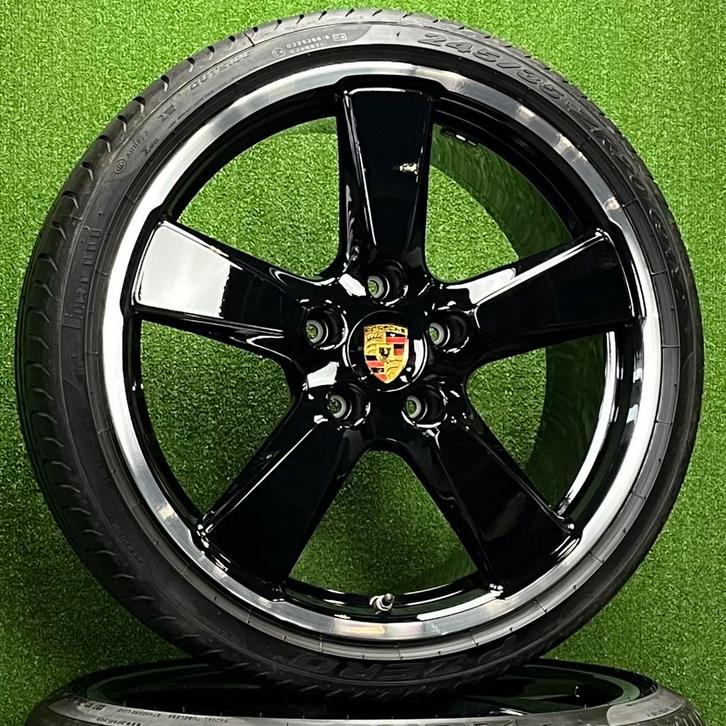 Originele 20 inch Porsche 911 991 Fuchs velgen met banden, Auto-onderdelen, Banden en Velgen, Banden en Velgen, Zomerbanden, 20 inch