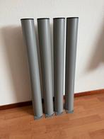 4 metalen tafelpoten - 72 cm hoog, Ophalen, Tafelpoot, 50 tot 100 cm, Rond