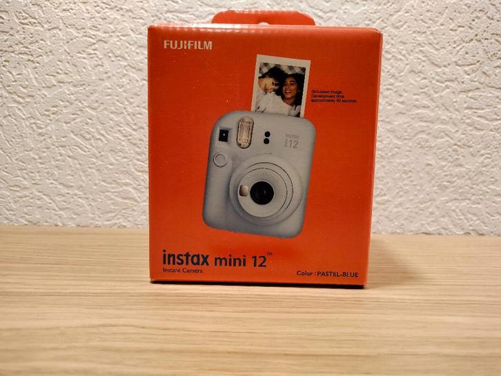 FUJIFILM Instax Mini 12 ( Instant Camera ) Pastel Blue, Audio, Tv en Foto, Fotocamera's Analoog, Nieuw, Polaroid, Fuji, Ophalen of Verzenden