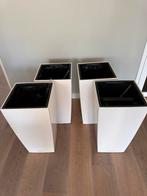 LECHUZA Plantenbak Color Cubico Kunststof 4 stuks, Ophalen, Rond, Kunststof, Binnen