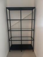 IKEA VITTSJÖ Stellingkast - Zwartbruin, Huis en Inrichting, Ophalen, Met plank(en), Gebruikt, 100 tot 150 cm