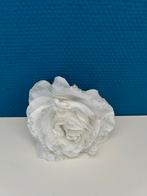 Roos klip haar accessoire broche wit plastic, Ophalen of Verzenden, Zo goed als nieuw, Zilver, Overige materialen