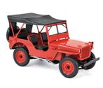 Jeep  willy 1942 Rood  1942 schaal 1/18 Norev ref. 189014