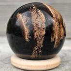 Geweldige blauwe barnsteen bol 41mm, Sieraden, Tassen en Uiterlijk, Edelstenen, Ophalen of Verzenden