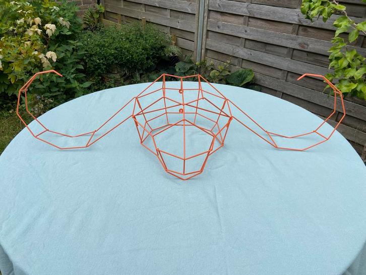 Oranje 3d waterbuffel wanddecoratie, Huis en Inrichting, Woonaccessoires | Wanddecoraties, Ophalen of Verzenden