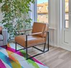 Fauteuil Lines - Leder Missouri (Cognac) - Piet Klerkx, Ophalen, Gebruikt, Overige kleuren, Leer