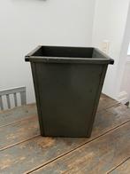 VINTAGE IJZEREN PRULLENBAK STRAK DESIGN GRIJS, Huis en Inrichting, Woonaccessoires | Prullenbakken, 40 liter of meer, Ophalen of Verzenden