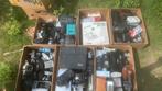 Mega partij camera’s en apparatuur vintage 10 bananen dozen, Verzenden, Gebruikt