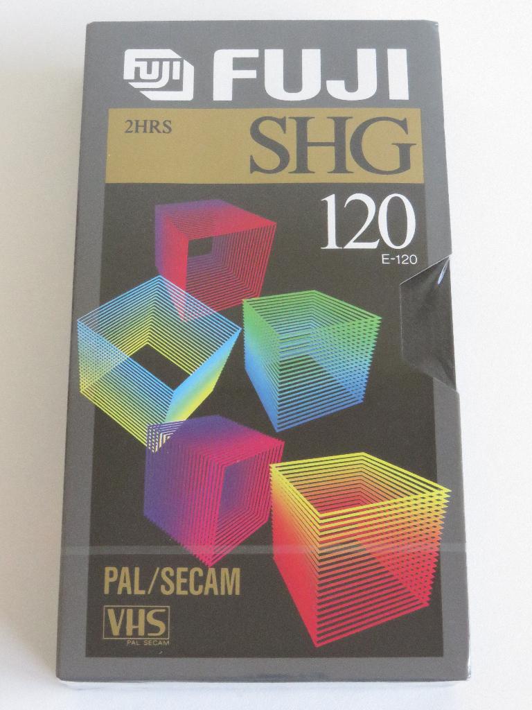 Fuji SHG videocassette E-120 2hrs VHS PAL SECAM (nieuw), Ophalen of Verzenden, Nieuw, Videoband