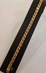 14 karaats gouden Marine schakel armband geelgoud 22cm, Ophalen of Verzenden, Zo goed als nieuw, Goud, Goud