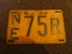 Kentekenplaat licenseplate New Jersey 1948 USA, Auto's, Gebruikt, Ophalen of Verzenden