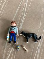 Playmobil man met Sint Bernard hond, Ophalen of Verzenden, Zo goed als nieuw