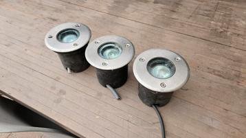 Grondspots - Set van 3 beschikbaar voor biedingen