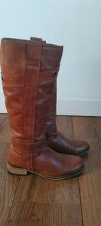 Bruine leren hoge laarzen maat 39 ( ophalen ), Ophalen, Hoge laarzen, Bruin, Onbekend