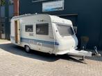 Mooie èn complete Hobby de Luxe Easy 440SF met vastbed, Hobby, Bedrijf, Treinzit, 4 tot 5 meter