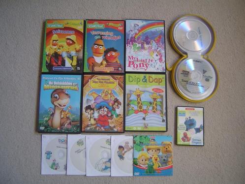 32 x DVD voor kinderen met bewaarblik, Cd's en Dvd's, Dvd's | Kinderen en Jeugd, Gebruikt, Tv fictie, Overige genres, Alle leeftijden