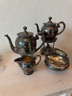 Antieke 6-delige WMF Theeset op Rechaud Jugendstil ca. 1900, Ophalen of Verzenden