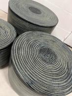 Nieuwe salontafel set van 3 aluminium black patina, Info@savoireinteriors.com, Minder dan 50 cm, Rond, Nieuw