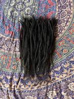 60 zwarte nieuwe human hair dread extensions 35-40cm nu 360€, Ophalen of Verzenden, Nieuw, Pruik of Haarverlenging