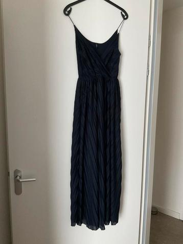Only maxi jurk plisse maat S donkerblauw (KWF) beschikbaar voor biedingen