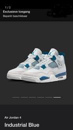 Air Jordan 4 industrial blue, Nieuw, Ophalen of Verzenden, Wit, Sneakers of Gympen