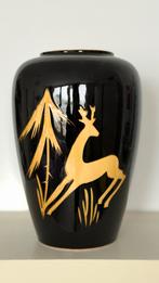 Vintage Scheurich vaas 239/30, Ophalen, Zwart, Aardewerk of Porselein, Zo goed als nieuw