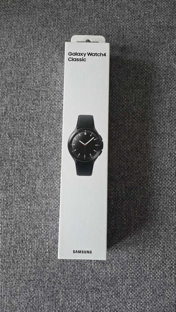 Samsung Galaxy Watch 4 Classic, Sieraden, Tassen en Uiterlijk, Smartwatches, Zo goed als nieuw, Android, Zwart, Ophalen